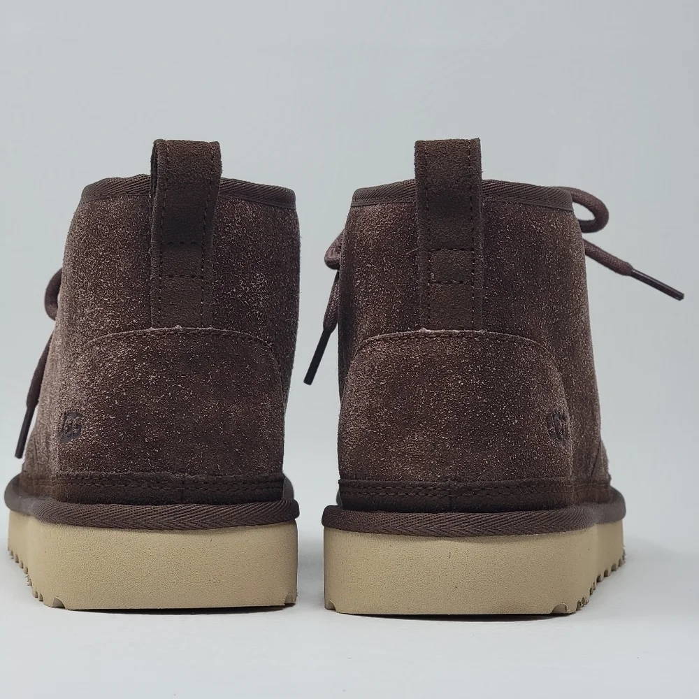 UGG Neumel Shaggy Suede Chukka Winter Boots Brown 1158219 Men's Size 8 New